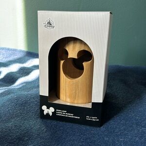 Disney Mickey Icon Wood Desk Lamp NIB